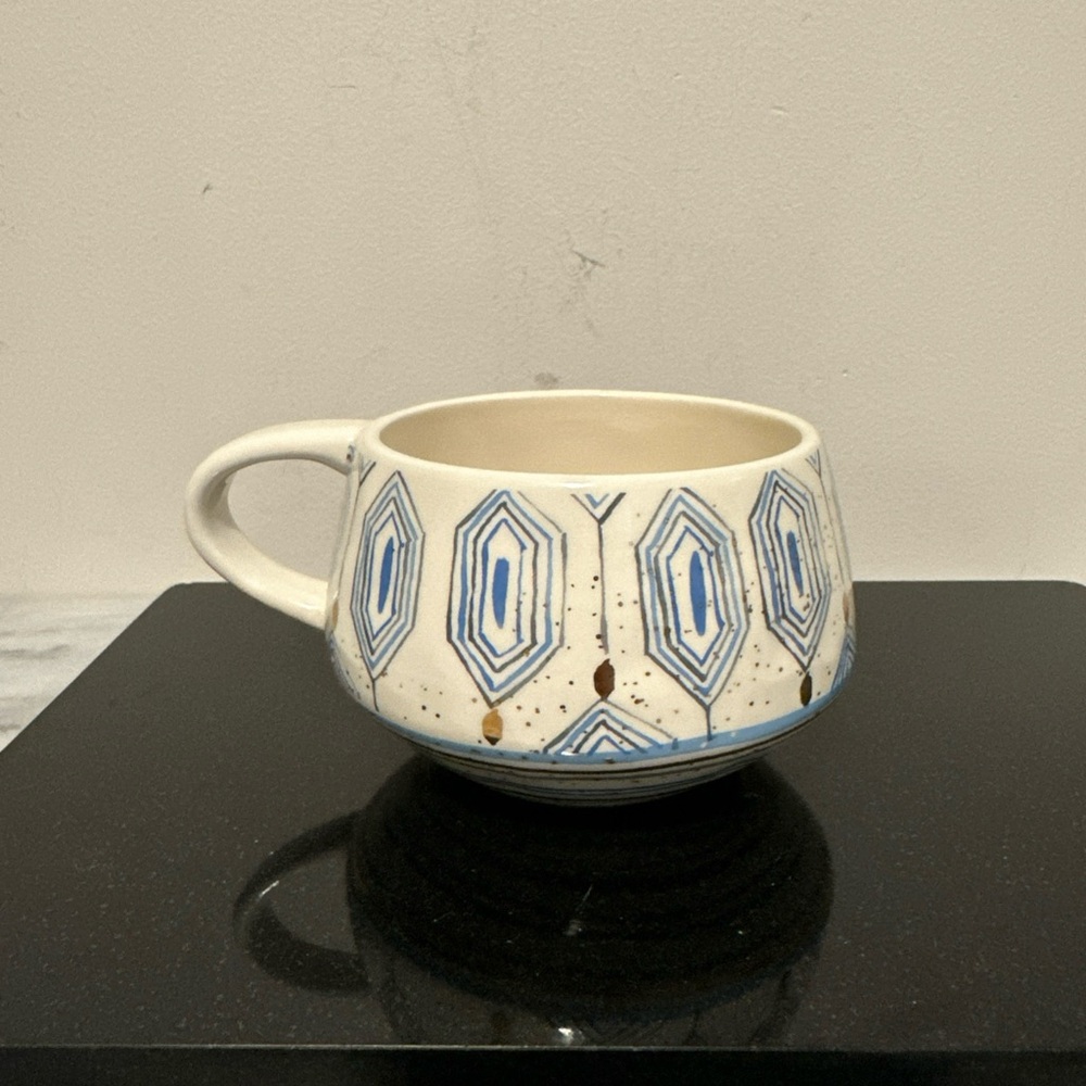 Anthropologie Oleanna
Turquoise/Aqua Mug Coffee
Cappuccino Exc